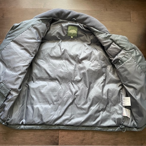 Boeing 747 Tera Gear Vintage Down & Feather Filled Grey Puffer Vest Men’s XL - Picture 4 of 10